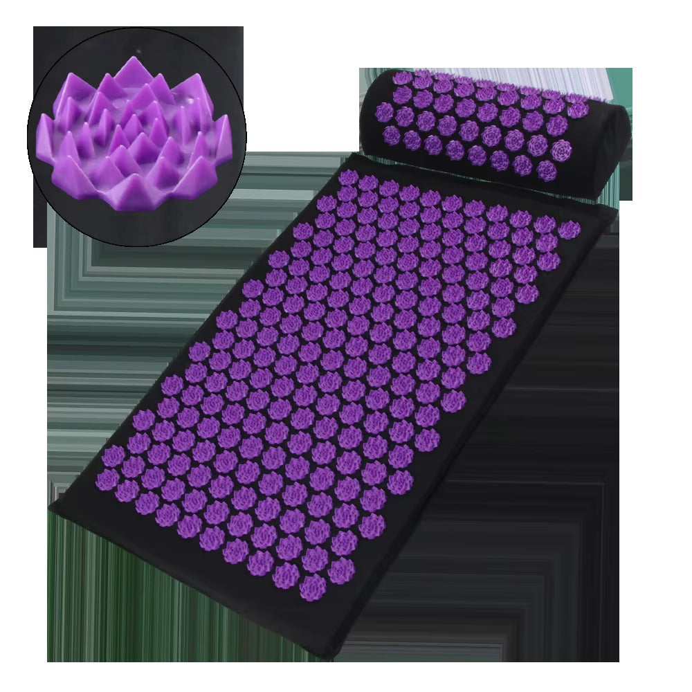 Acupressure Yoga Mat Kuznetsov'S Applicator Cushion Sensi Massage Body Needles with Spikes Pillow Foot Massager Fitness Pilates